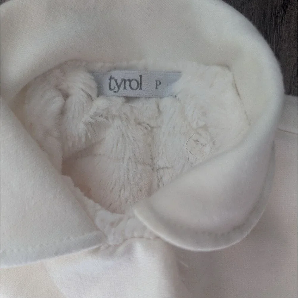 Tyrol Baby Girl White Coat Size 6 Months